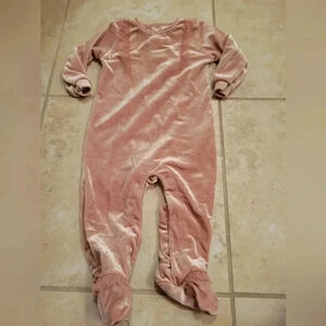 PL Baby Velour Pink One Piece